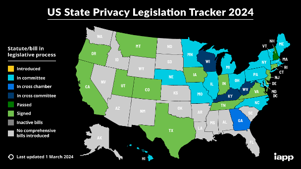 US State Privacy Legislation Tracker 2024