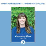 Courtney Shea Anniversary headshot for Harmelin Media